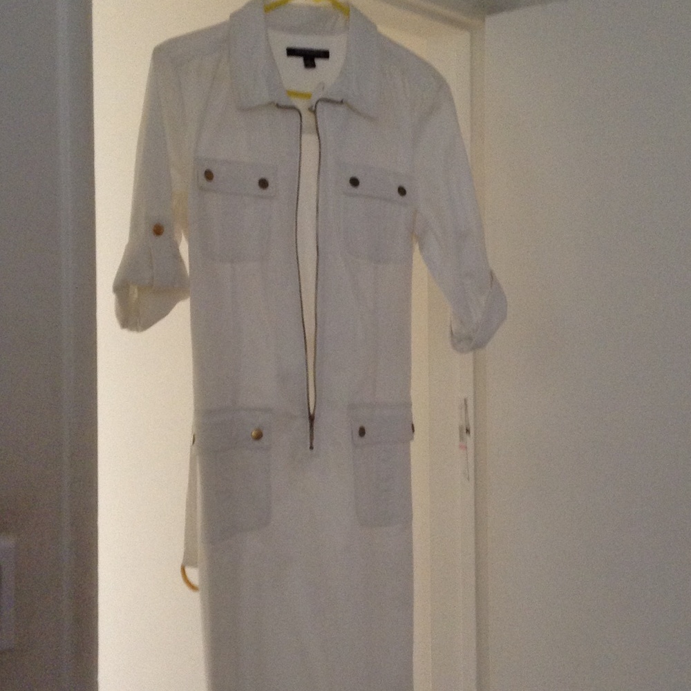Nwt pocketed white dress
